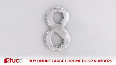 Buy Online Large Chrome Door Numbers